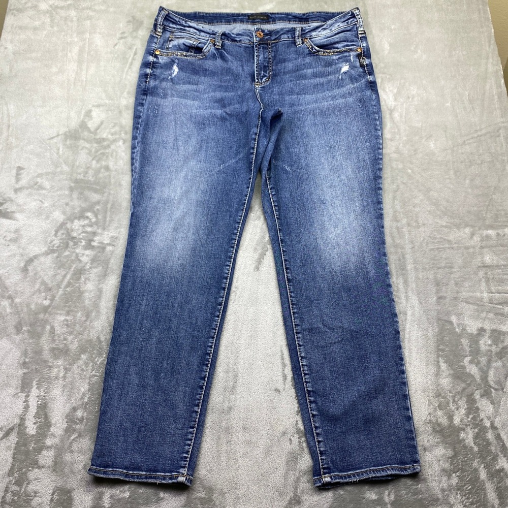 Silver Jeans Women's size 16 length 29 Boyfriend Jeans loose fit waist